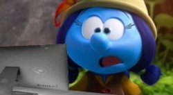 SmurfLily Reacts To Meme With Computer Meme Template