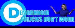 Demorhhoid policies don't work Meme Template