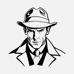 Hardboiled Retro Man Meme Template