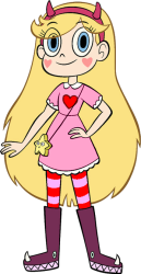 Star Butterfly in her New Outfit (Pink Gown) Meme Template