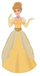Cindy Ella in her Yellow Dress Meme Template