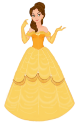 Belle in her ballgown (yellow dress) Meme Template