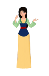 Mulan in her everyday dress Meme Template