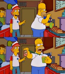 Homer VIP Pass Meme Template