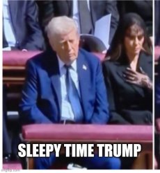Sleepy time Trump Meme Template