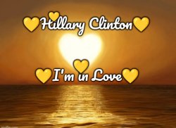 Hillary Heart Throb Meme Template