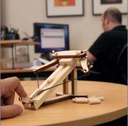 Mini Ballista on Desk Meme Template