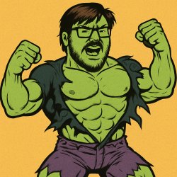 Nerd Hulk Meme Template