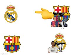 Barcelona vs. Madrid Meme Template