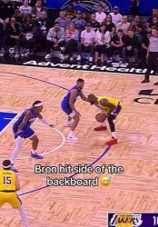 Lebron hits the backboard Meme Template
