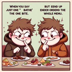 Image: Two people sneaking food like cartoon characters (e.g., T Meme Template