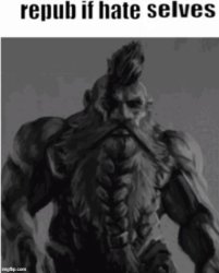 Repost if hate selves (dwarf version) Meme Template
