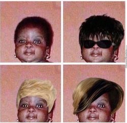 Multiple Wigs Meme Template