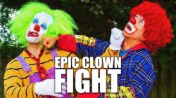 Epic Clown Fight Meme Template