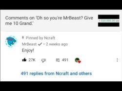 MrBeast comment Meme Template