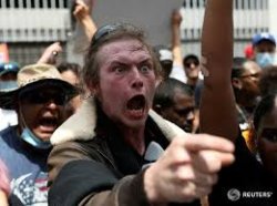 yelling protester Meme Template