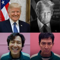 Trump Squid Game Comparison Meme Template