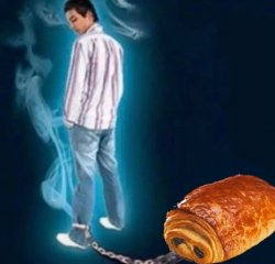 Chained to the drugs (pastries):/ Meme Template