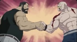 Full Metal Alchemist Handshake Meme Template