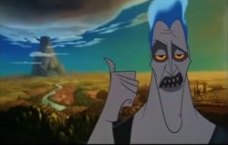 Hades pointing mount Olympus Meme Template