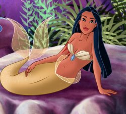 pocahontas mermaid Meme Template