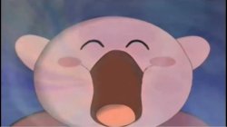 kirby inhaling happly Meme Template