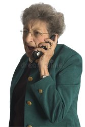 Old lady on the phone Meme Template