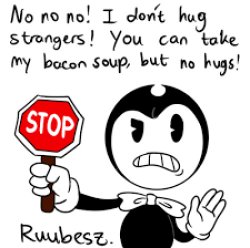 antisocial bendy Meme Template