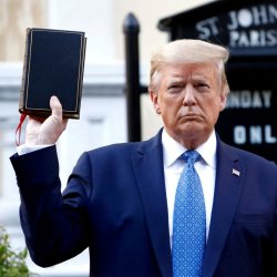 Trumps 'good book' Meme Template