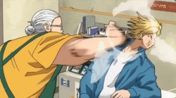 Sakamoto hitting Shin Meme Template