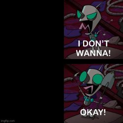 Gir Changes His Mind Meme Template