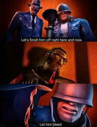 Let him bleed (Emesis Blue) Meme Template