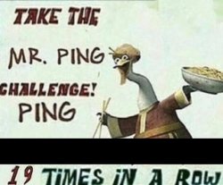mr ping challenge template Meme Template