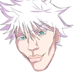 Sigma Gojo head Meme Template
