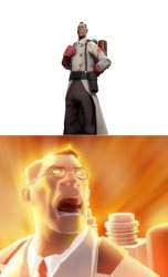 Medic saying IMPOSSIBLE Meme Template