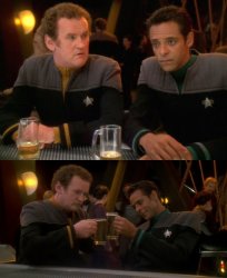 O'Brien Bashir Deep Space Nine Meme Template