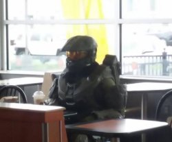 Master Chief McDonald's Meme Template