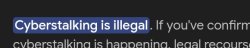 Cyberstalking is ILLEGAL Meme Template
