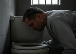 Lichgold Prison Bitch Licks hairy ass prison toilet Meme Template