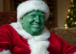 Donald Trump Grinch Christmas Meme Template