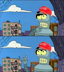Bender pondering right and wrong Meme Template