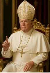Pope trump Meme Template