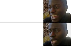 Black guy laughing then serious Meme Template