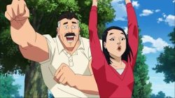 Omni Man Cheering Meme Template
