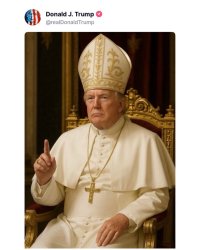 Pope Trump Meme Template