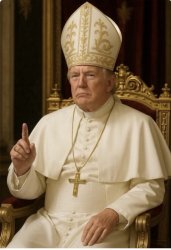 Trump pope Meme Template