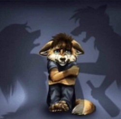 Wolf watching parents fight Meme Template