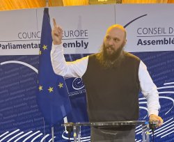 Ratibor speaks to Council of Europe Meme Template