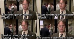 Dwight suspect Meme Template