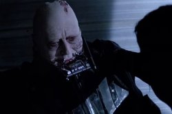 Luke unmasks his father, Darth Vader Meme Template